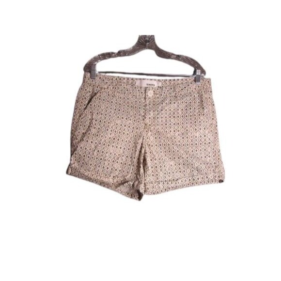 Sonoma Multicolored Geometric Print Mid Rise Shorts Womens Size 12 - Picture 1 of 8